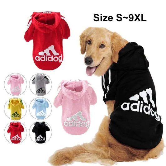 Dog Clothes Adidog Sport Hoodies Sweatshirts