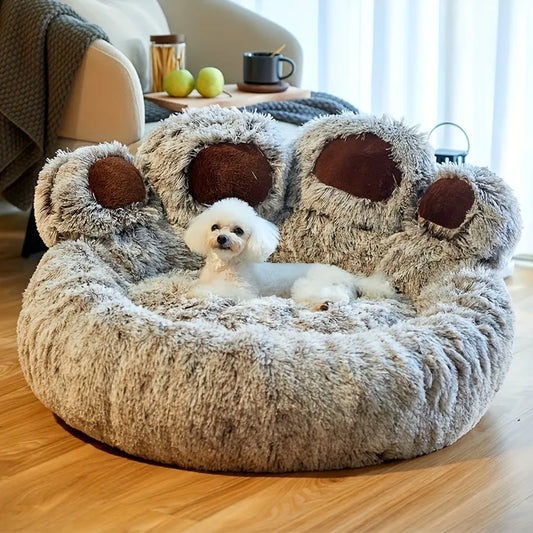 Dog Bed Pet Sofa Cute Bear Paw